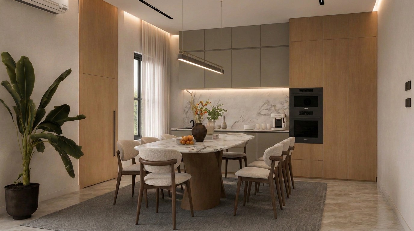 Kitchen and dining concept suited to hospitality interiors